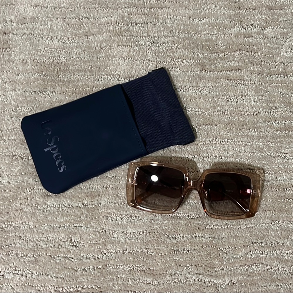 Le Specs Glo Getter Brown Sunglasses Fashionable Accessories